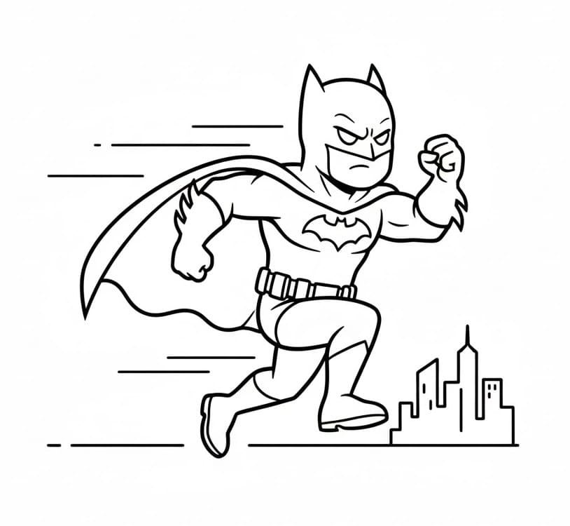 Coloriage Justice League Imprimable Gratuit Pour les Enfants
