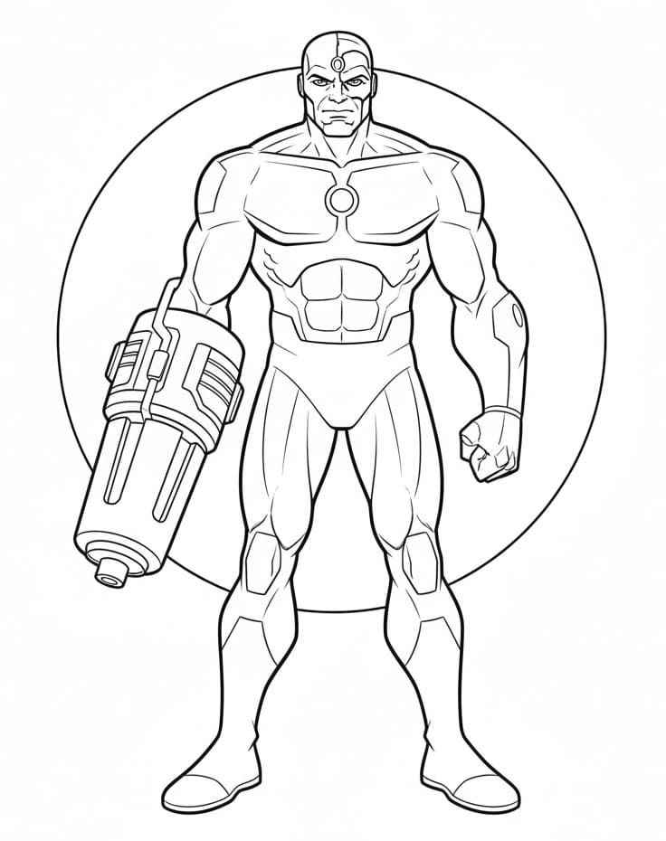 Coloriage Justice League Imprimable Gratuit