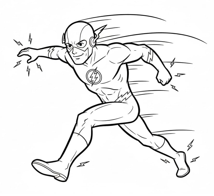 Coloriage Justice League Pour les Enfants de 3 Ans