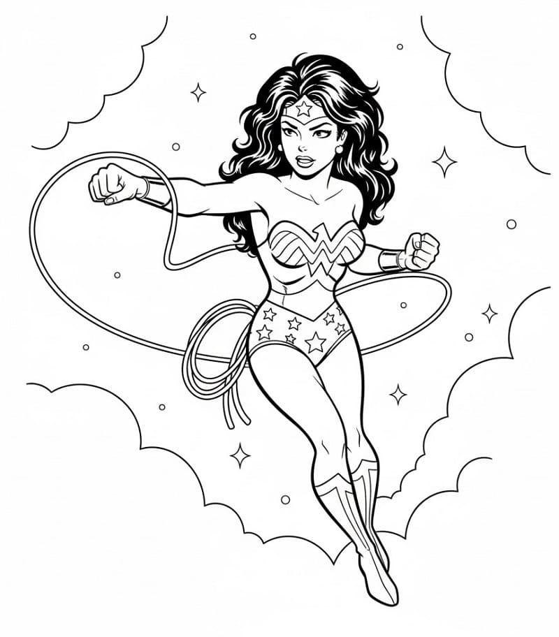 Coloriage Justice League Pour les Enfants de 5 Ans