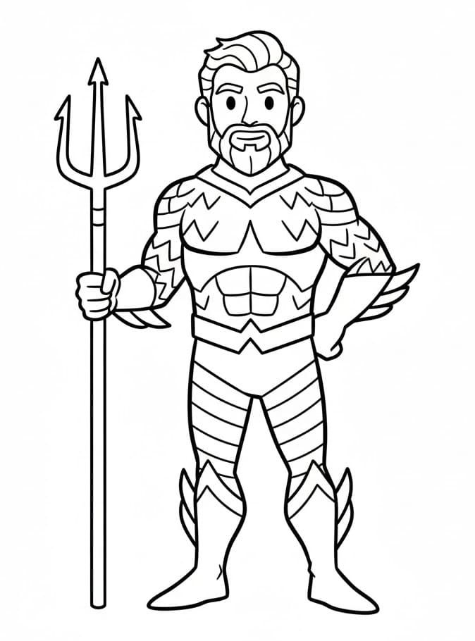 Coloriage Justice League Pour les Enfants de 6 Ans