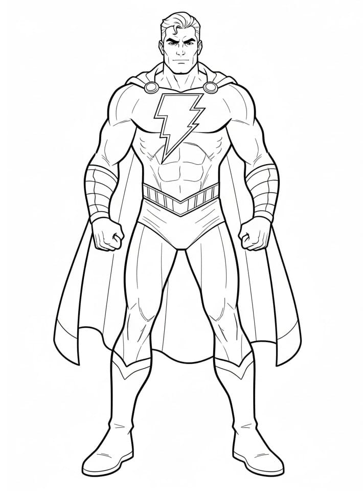 Coloriage Justice League Shazam