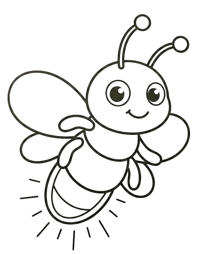 Coloriage Luciole animée