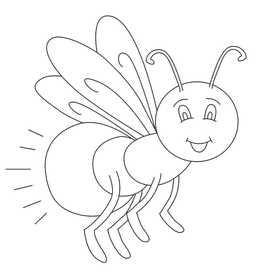 Coloriage Luciole Imprimable Gratuit