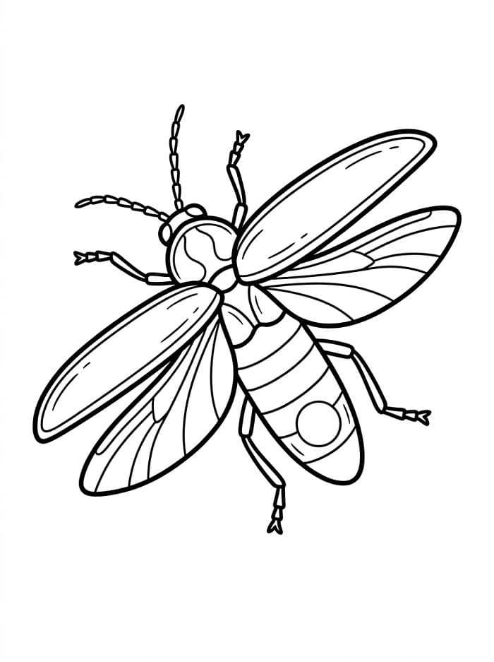Coloriage Luciole ordinaire