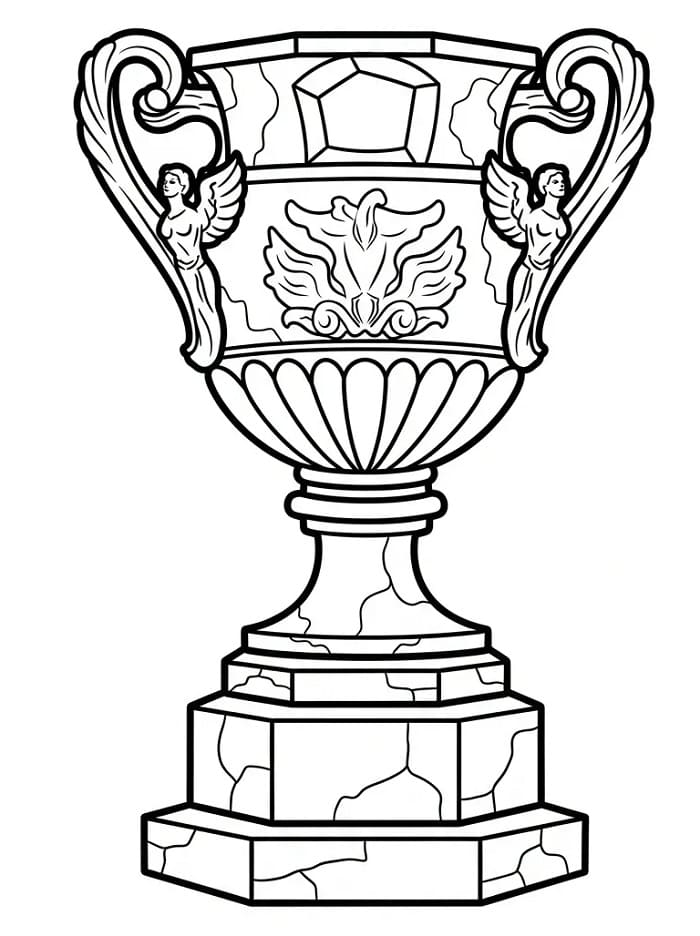 Coloriage Magnifique trophée