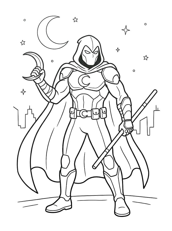 Coloriage Moon Knight
