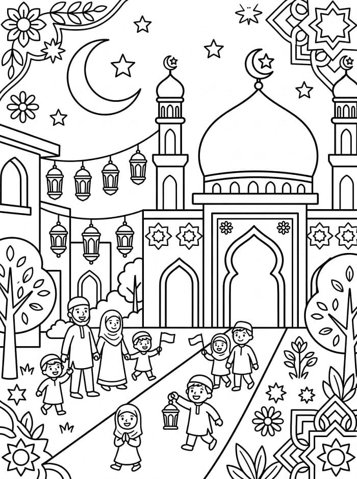 Coloriage Mawlid Gratuit
