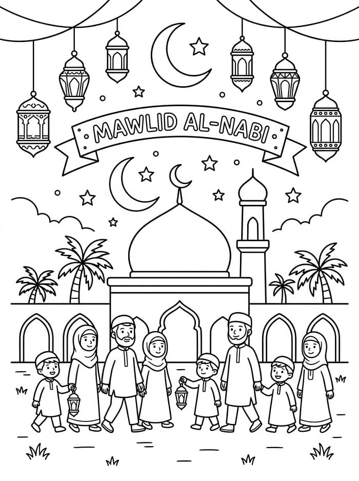 Coloriage Mawlid