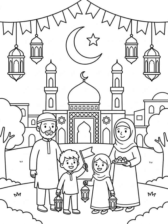 Coloriage Mawlid Pour Enfants
