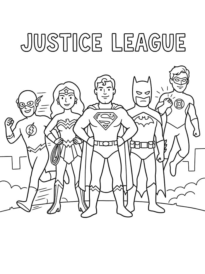 Coloriage Justice League