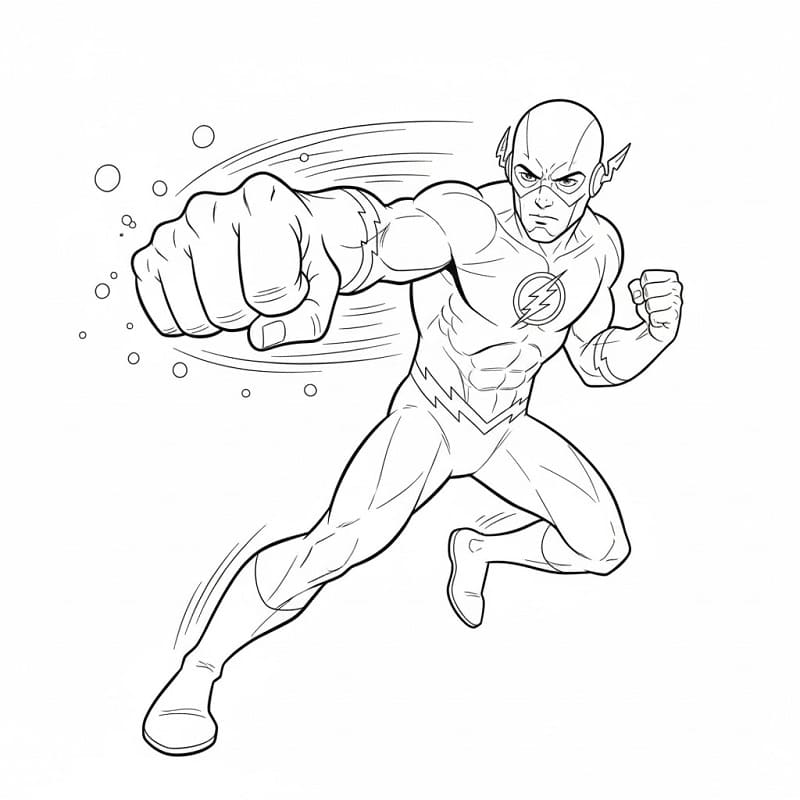 Coloriage Super-héros dans Justice League