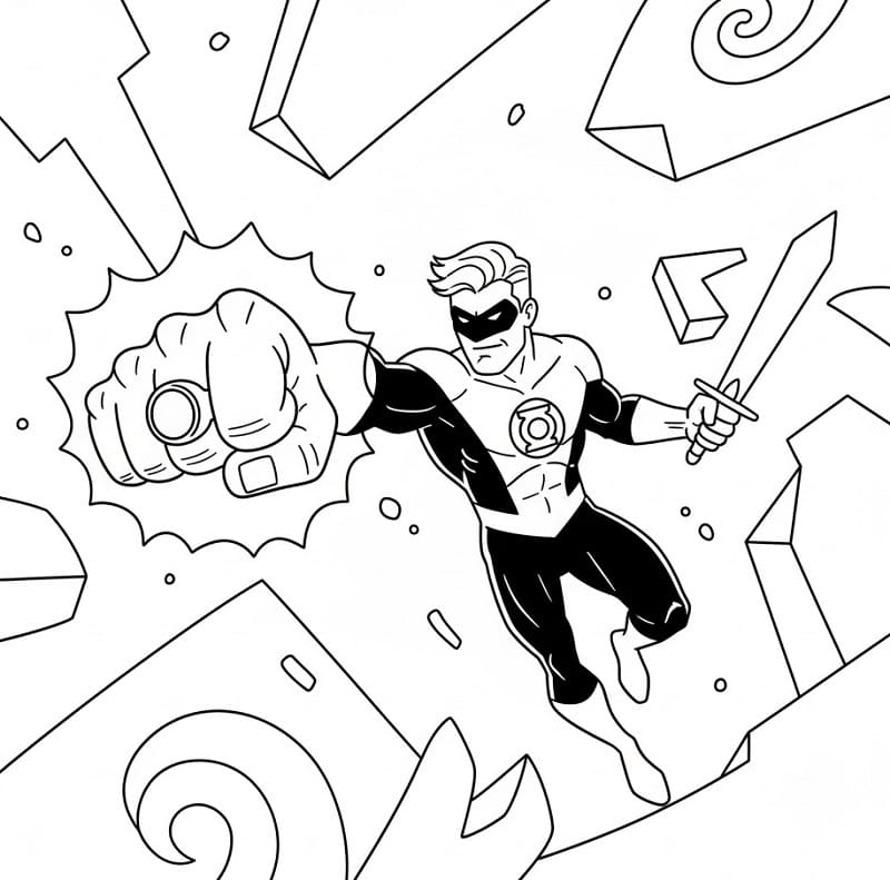 Coloriage Super-héros de Justice League