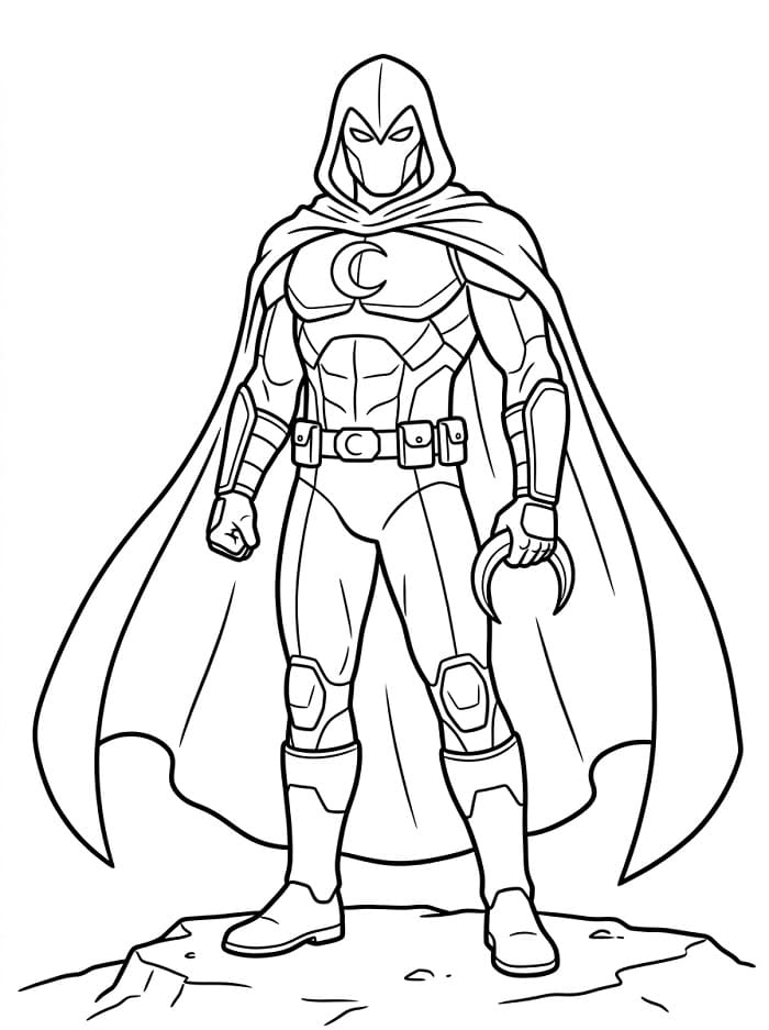 Coloriage Super-héros Marvel Moon Knight