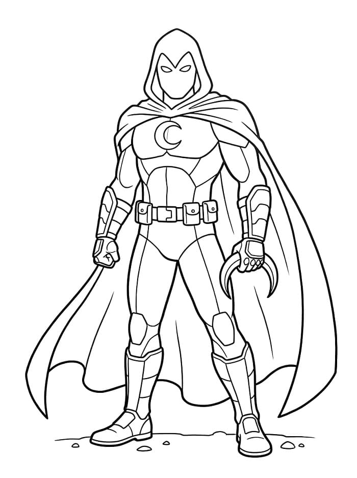 Coloriage Super Moon Knight
