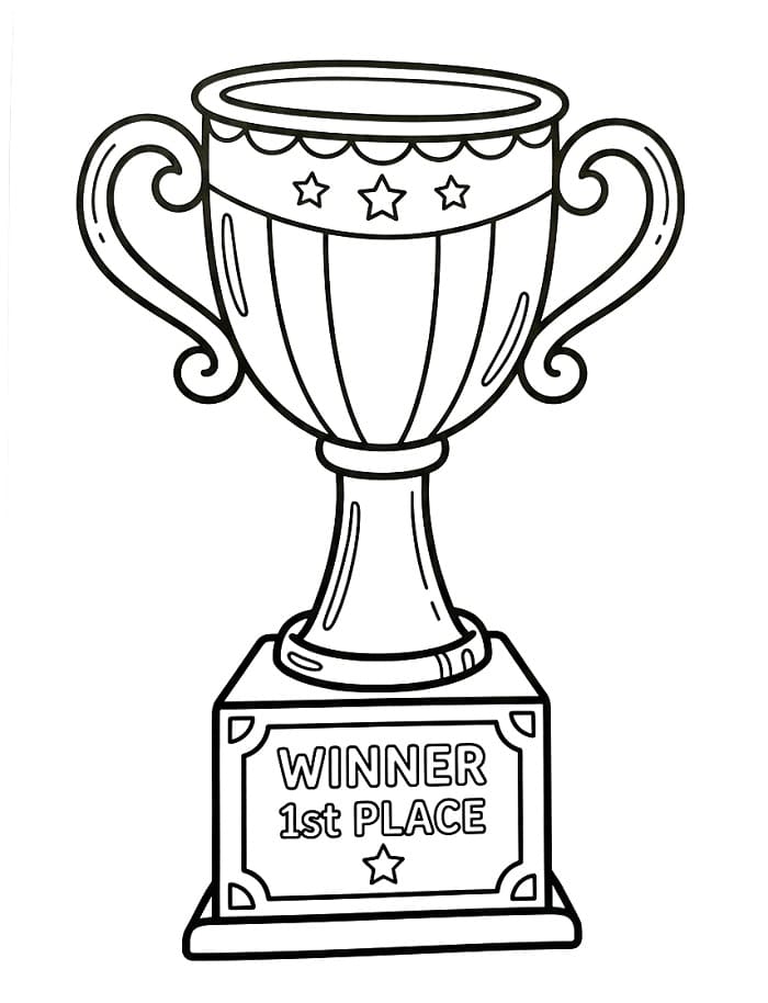 Coloriage Trophée
