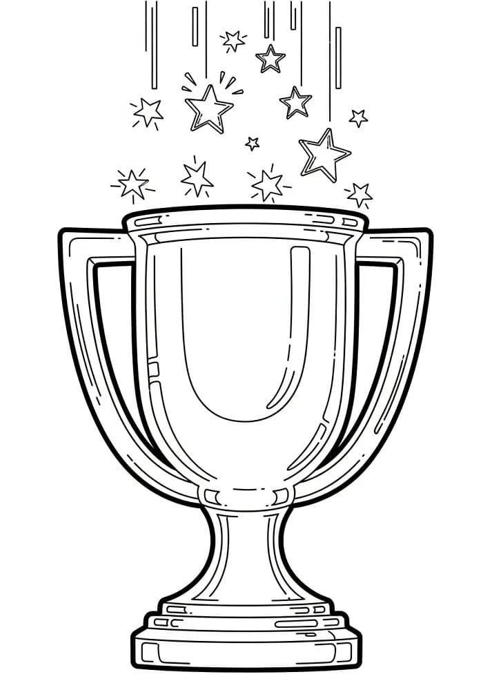 Coloriage Trophée génial