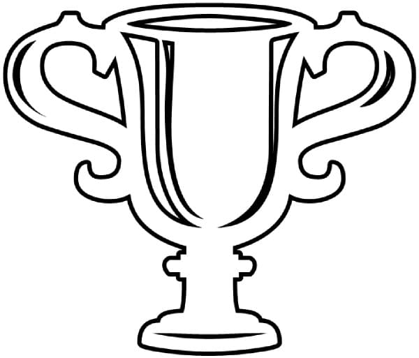 Coloriage Trophée Gratuit Pour les Enfants