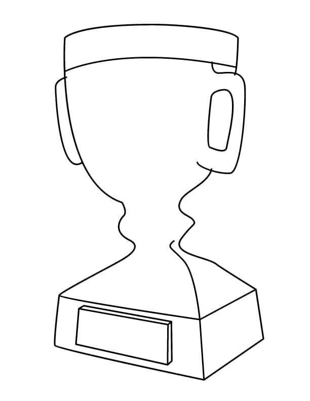 Coloriage Trophée Gratuit