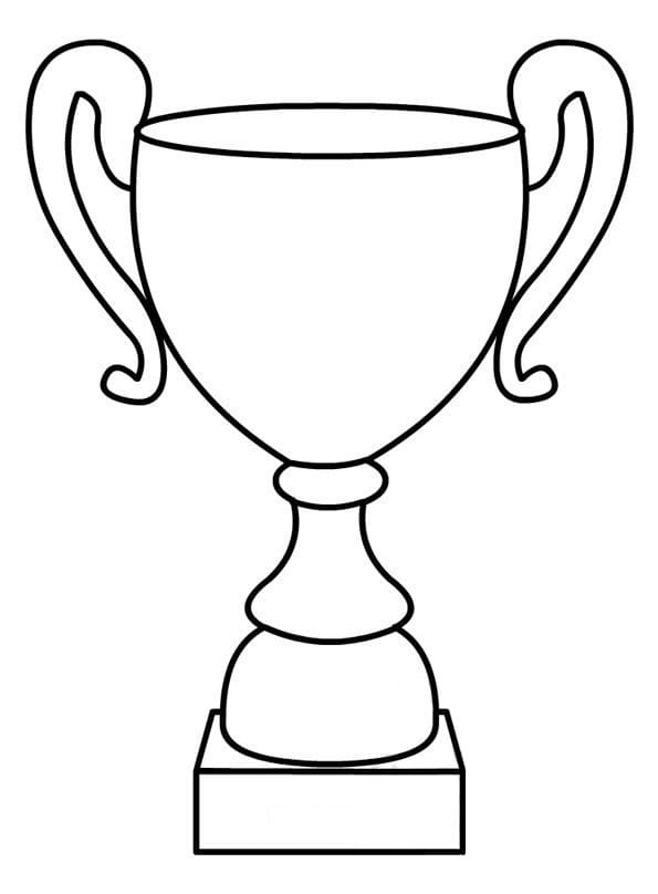 Coloriage Trophée Imprimable Pour les Enfants