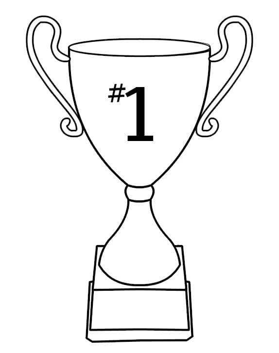 Coloriage Trophée Imprimable