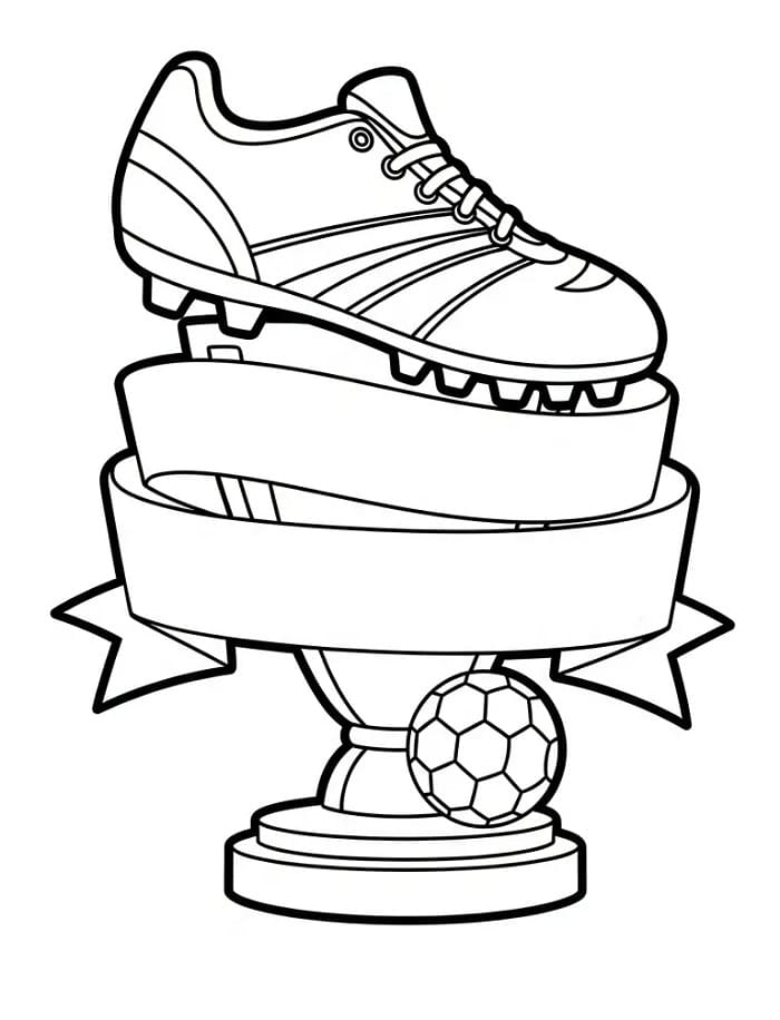 Coloriage Un Trophée de football