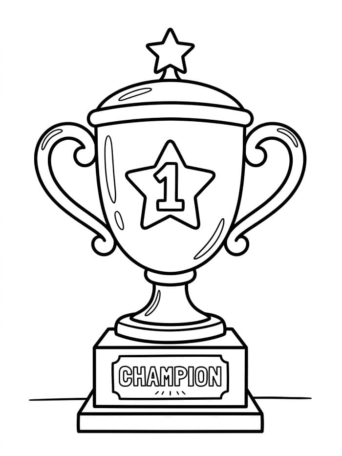 Coloriage Un trophée