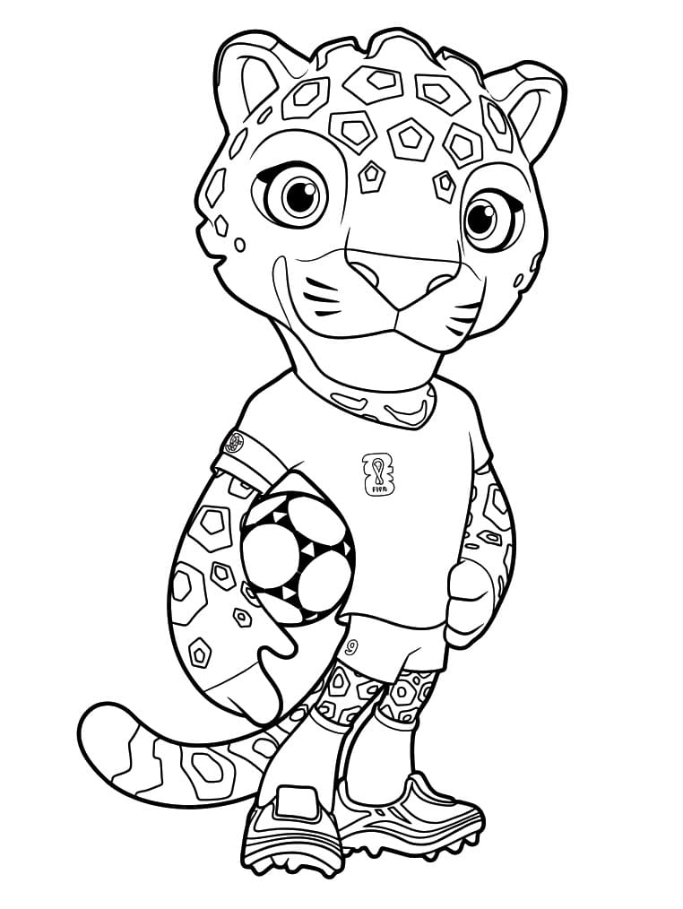 Coloriage Zayu Coupe du Monde 2026
