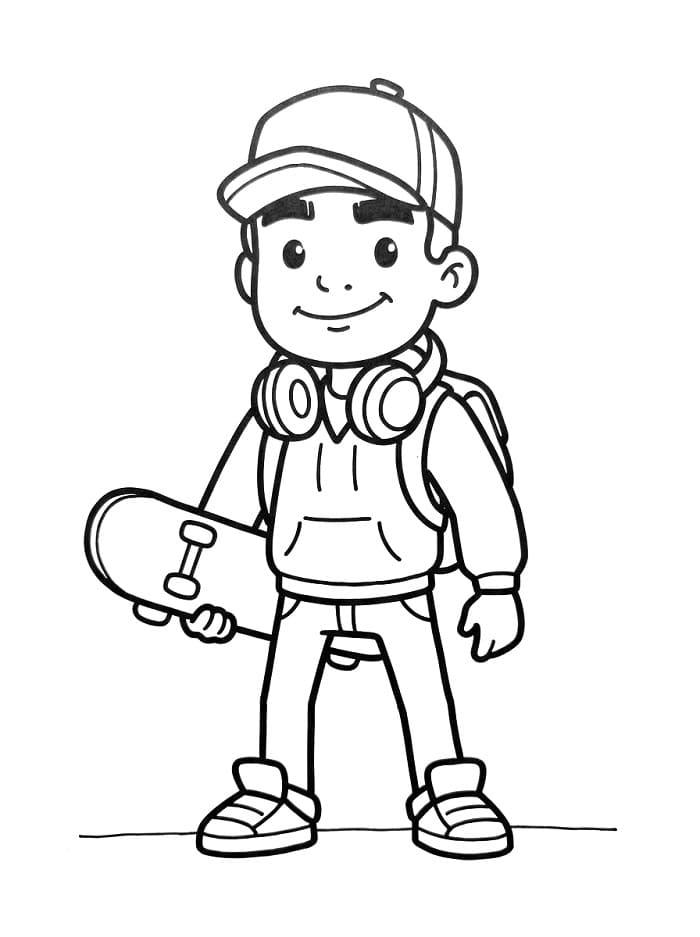 Coloriage Dessin de Subway Surfers