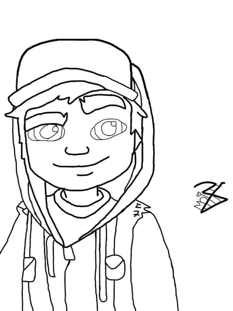 Coloriage Imprimable Gratuit Subway Surfers