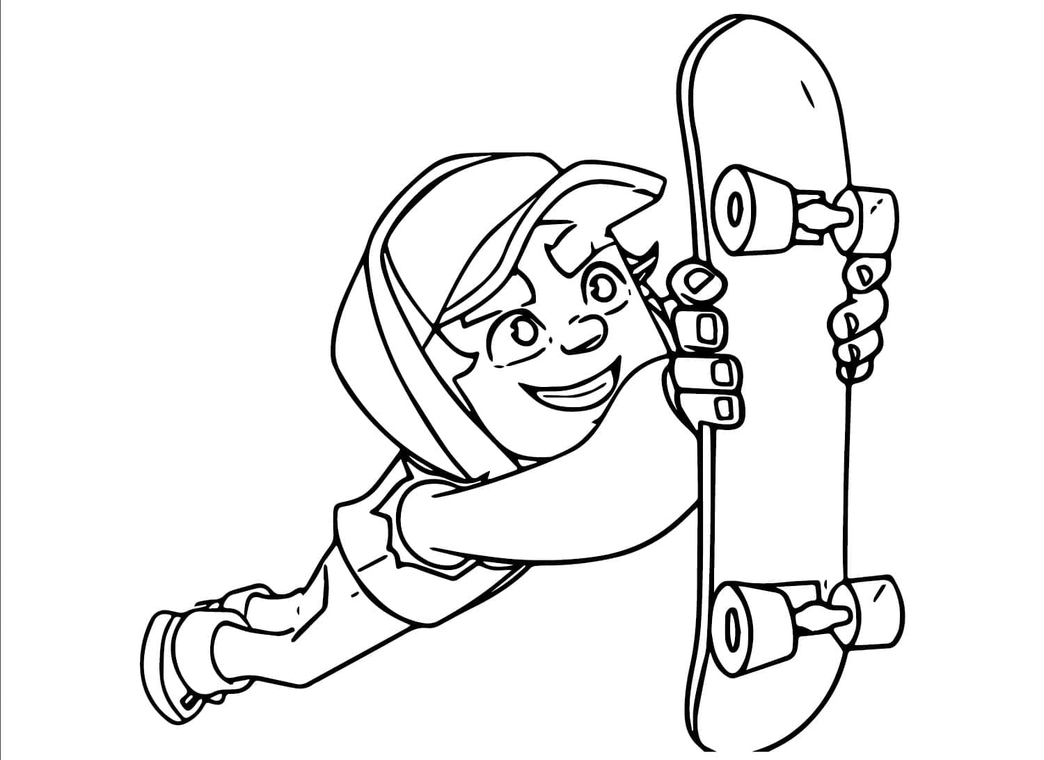 Coloriage Imprimable Subway Surfers Pour les Enfants