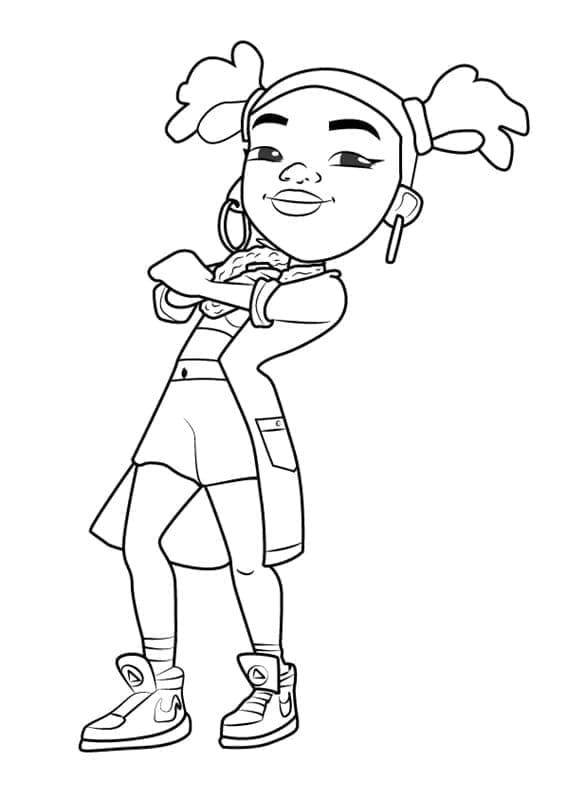 Coloriage Lauren Subway Surfers