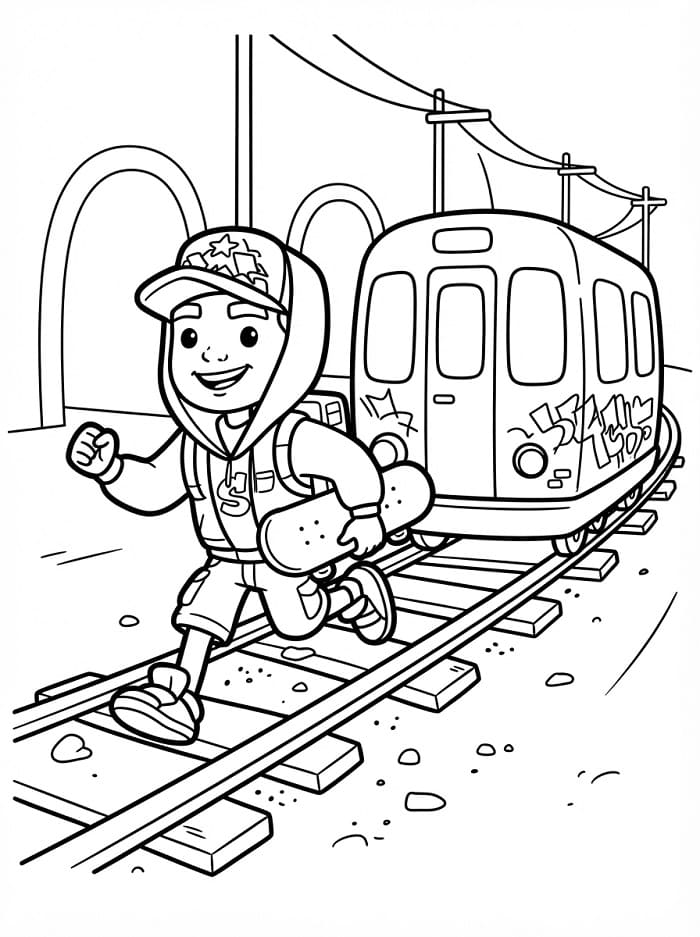 Coloriage Subway Surfers Gratuit