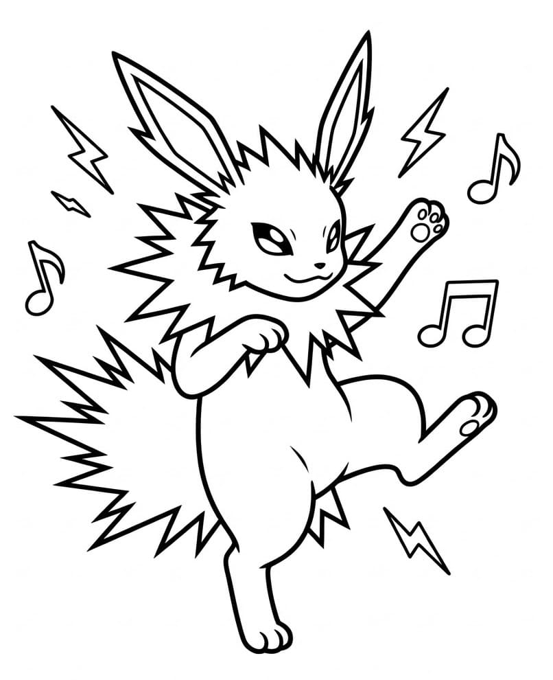 Coloriage Adorable Voltali
