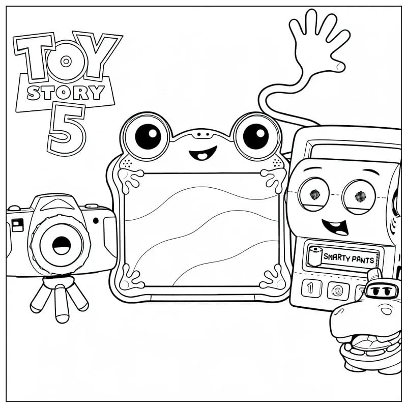 Coloriage Characters from Toy Story 5