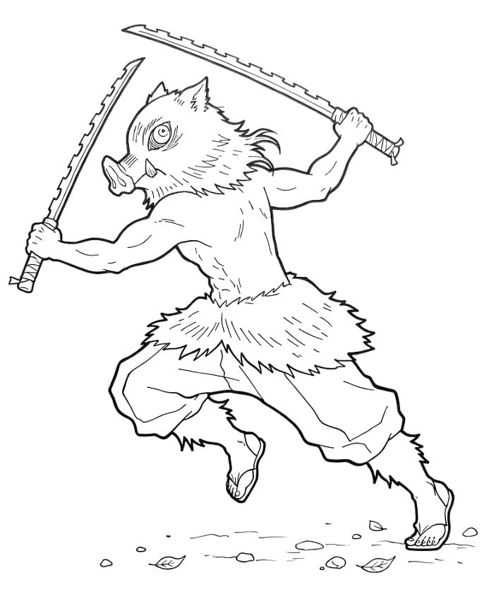 Coloriage Dessin de Inosuke Gratuit