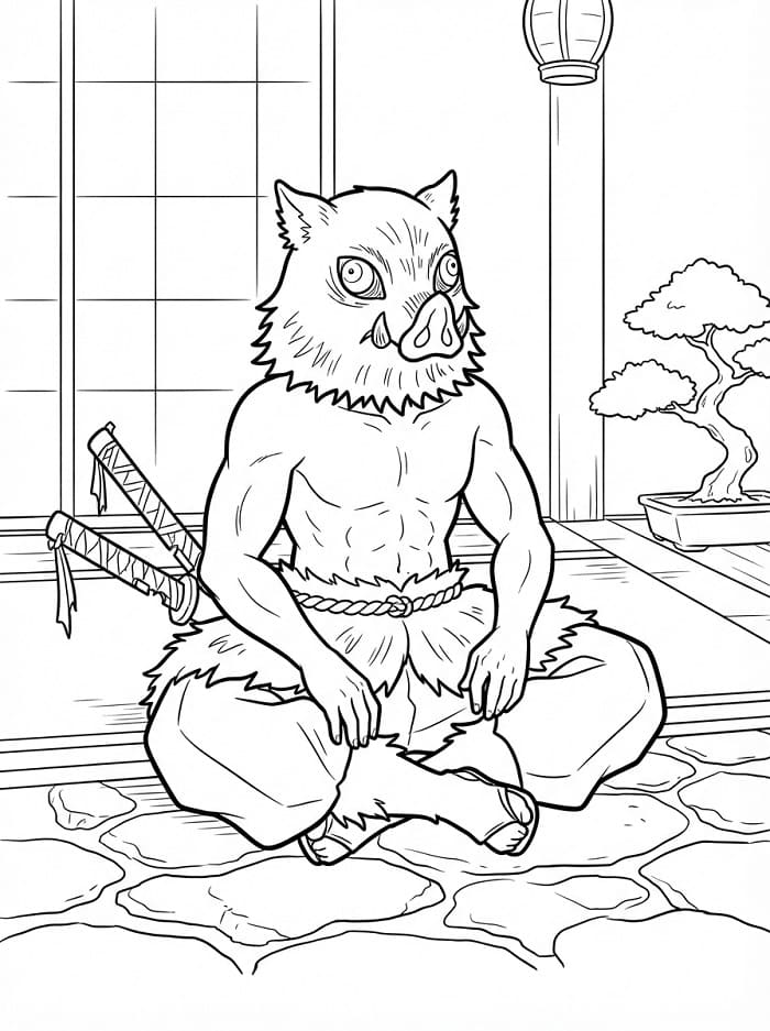 Coloriage Dessin de Inosuke