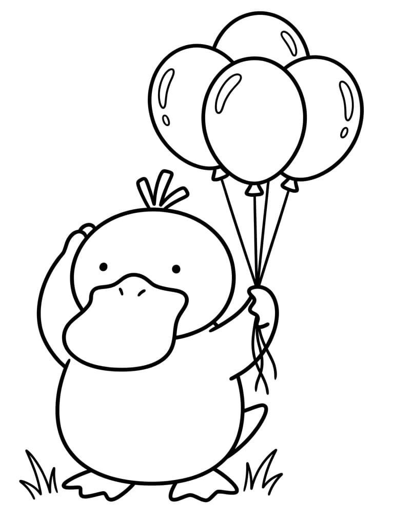 Coloriage Dessin de Psykokwak
