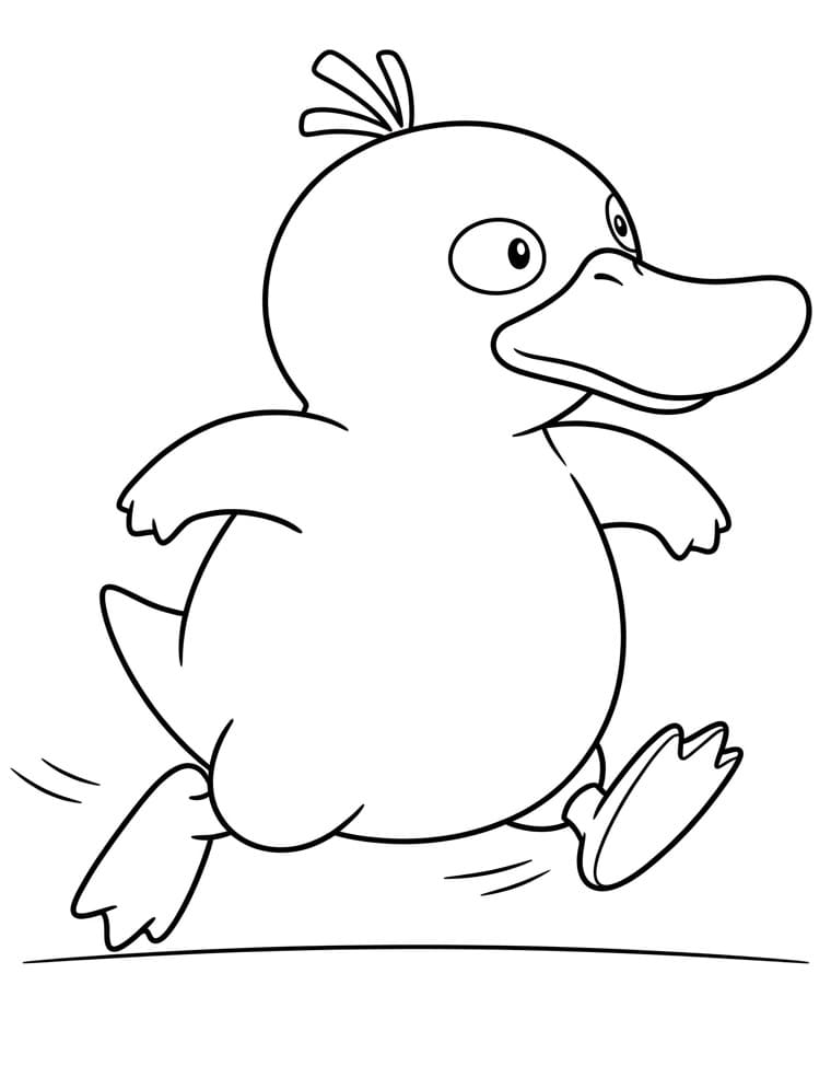 Coloriage Dessin Gratuit de Psykokwak