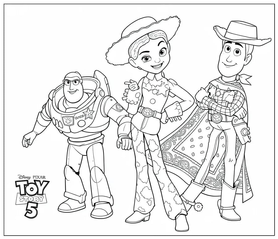 Coloriage Disney Pixar Toy Story 5