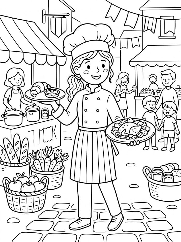 Coloriage Fête de la Gastronomie 2