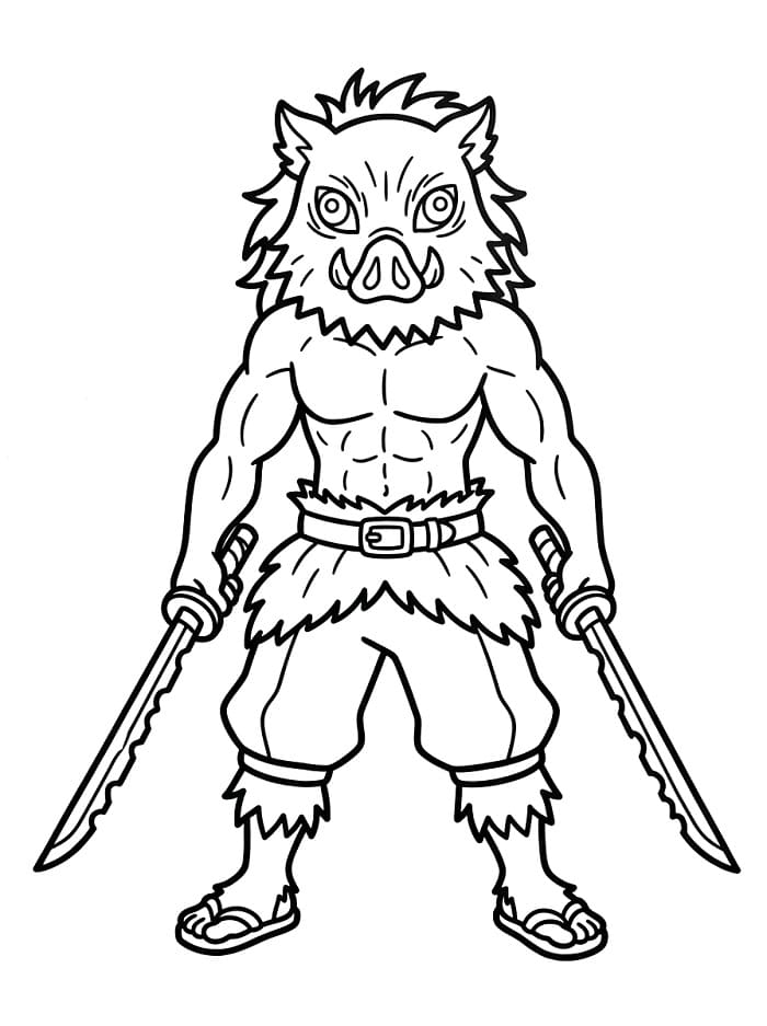 Coloriage Génial Inosuke