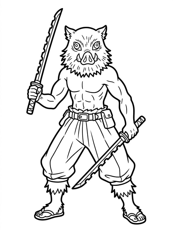 Coloriage Inosuke est cool