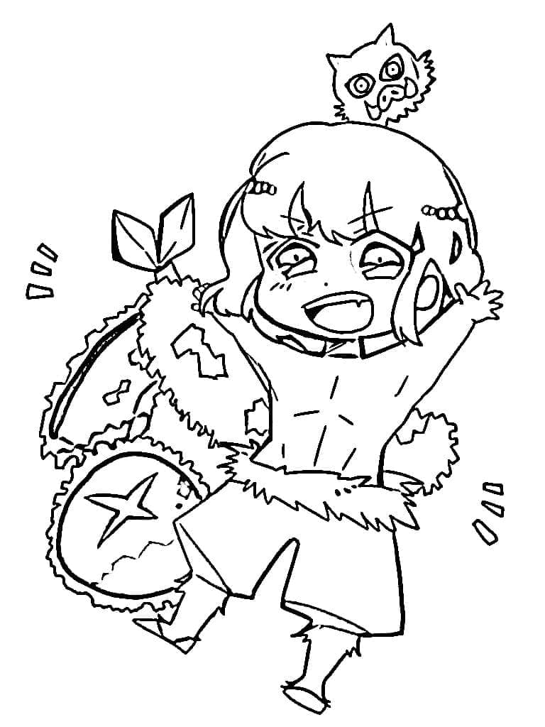 Coloriage Inosuke Imprimable Gratuit