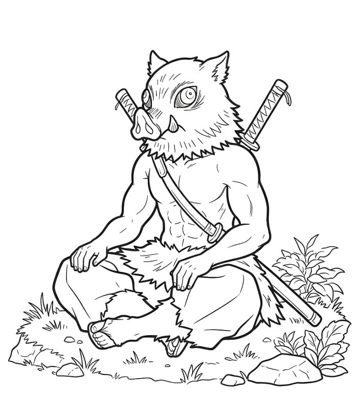 Coloriage Inosuke Imprimable