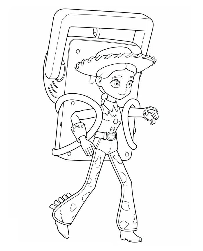 Coloriage Jessie et Smarty Pants Toy Story 5