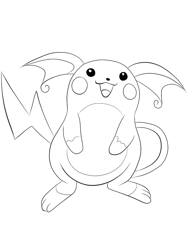 Coloriage Joli Raichu
