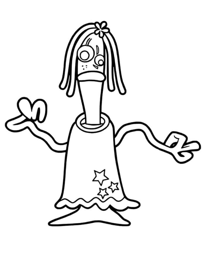 Coloriage Karen Beverly Knifey de Toy Story 5