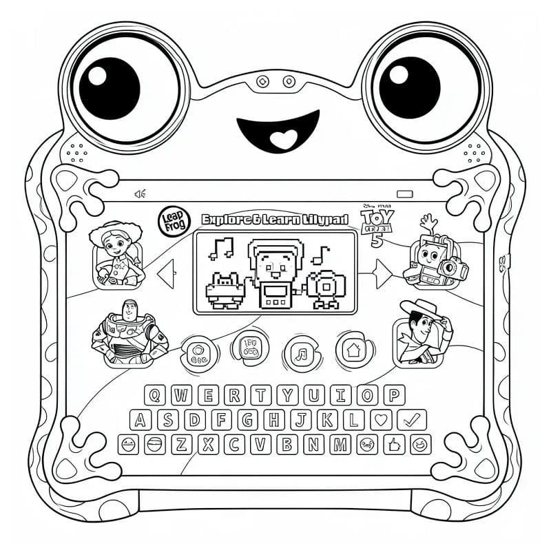 Coloriage Lilypad Toy Story 5