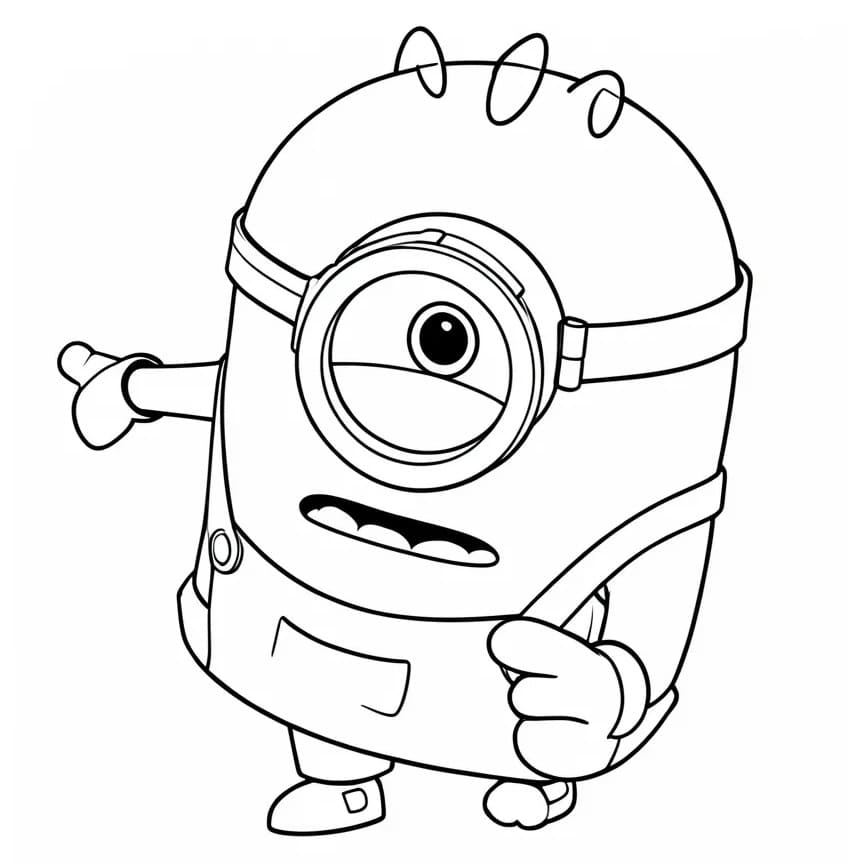 Coloriage Minions et Monstres Gratuit